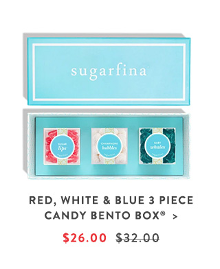 Red, White & Blue 3 Piece Candy Bento Box®
