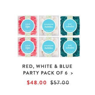 Red, White & Blue Party Pack of 6