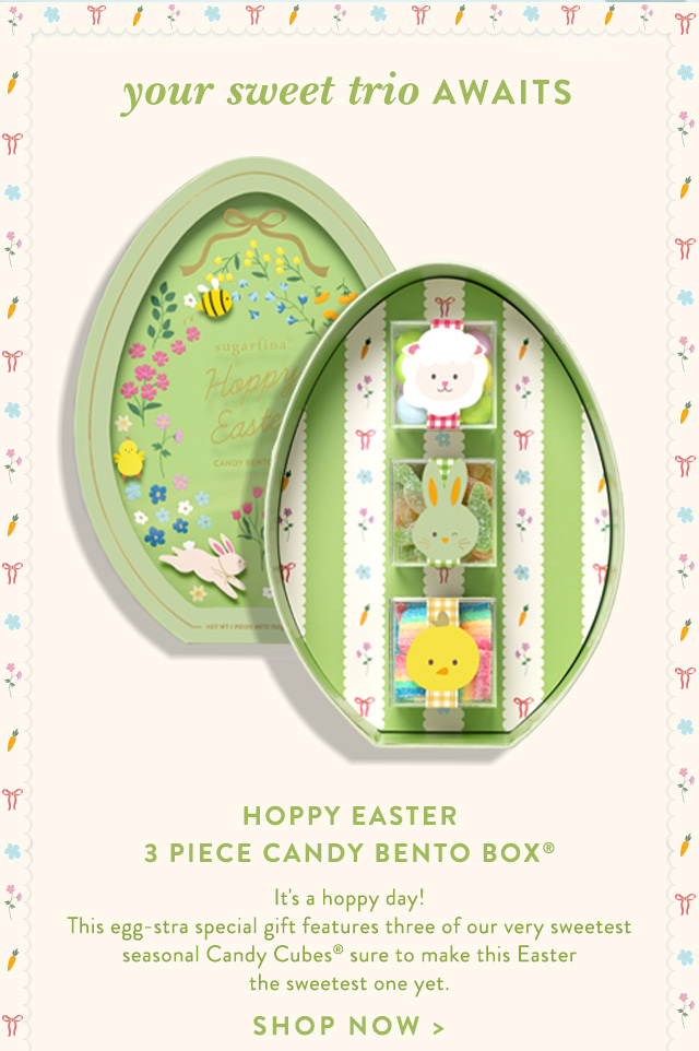 Hoppy Easter 3 Piece Candy Bento Box®