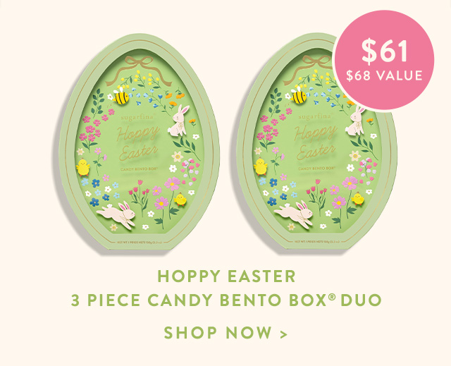 Hoppy Easter 3 Piece Candy Bento Box® Duo