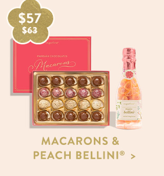 Macarons & Peach Bellini®
