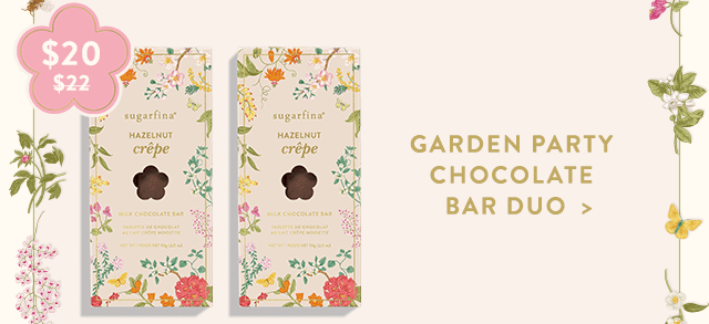 Garden Party Chocolate Bar Duo
