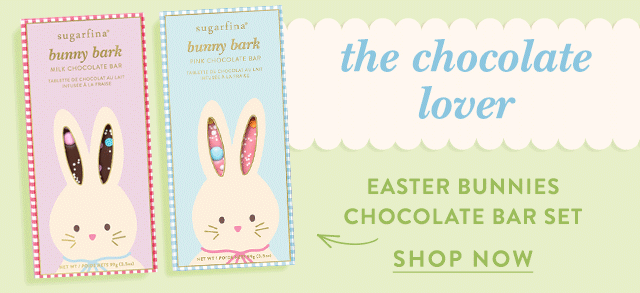 Easter Bunnies Chocolate Bar Set
