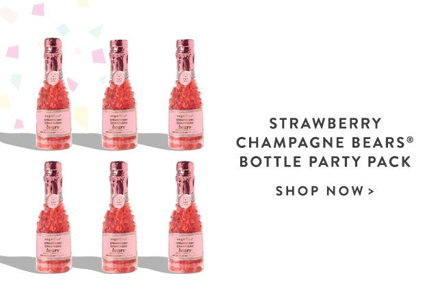 Shop Strawberry Champagne Bears® Bottle Party Pack