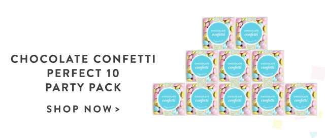 Chocolate Confetti Perfect 10 Party Pack