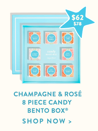  Champagne & Rosé Gummies 8 Piece Candy Bento Box®