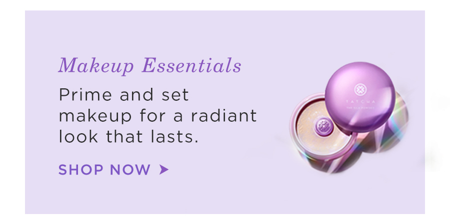 Makeup Essentials: Prime and set makeup for a radiant look that lasts. Shop Now.