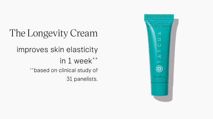 The Longevity Cream improves skin elasticity in 1 week* *based on clinical study of 31 panelists.