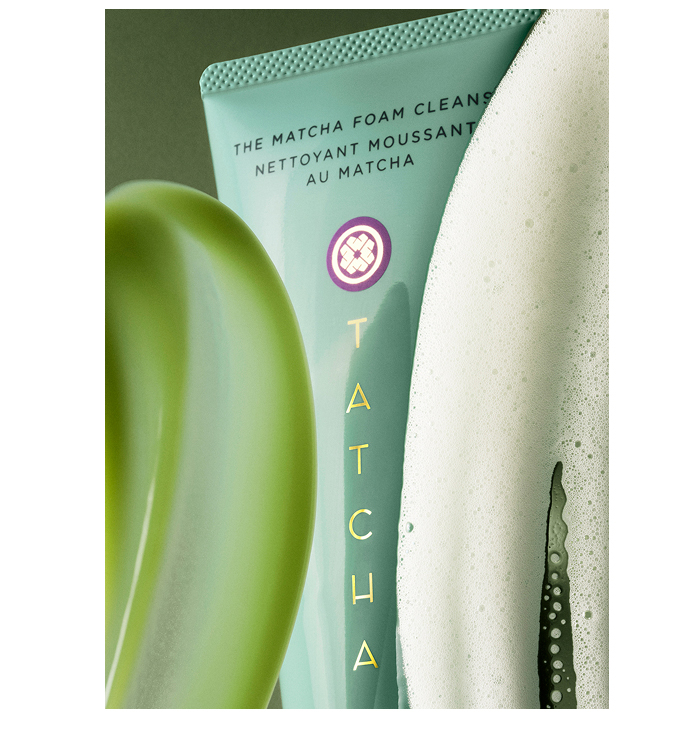 An image of The Matcha Foam Cleanse showing the formula's texture and cleansing foam