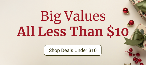 25% off deals under 10