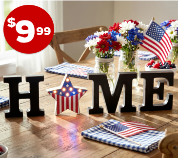 Home Sign with Lighted Heart or Set of 4 Icons