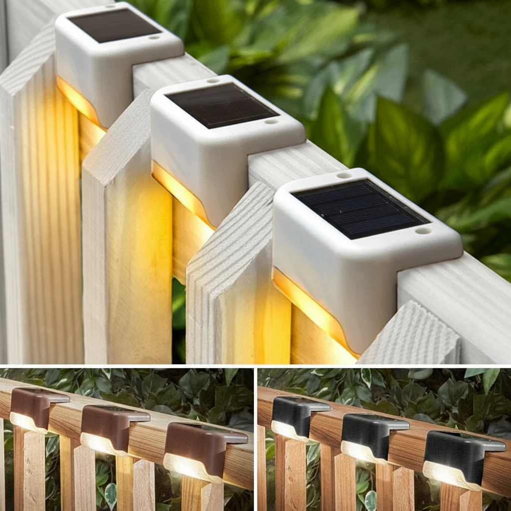 Image of Solar LED Deck Lights Set of 3