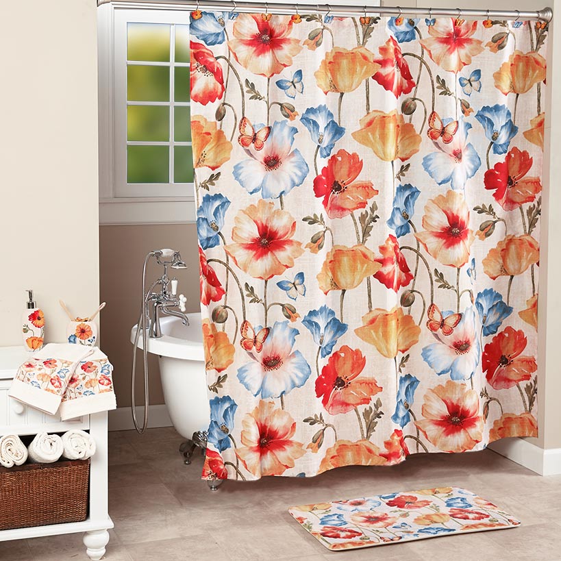 Image of Watercolor Floral Bathroom Collection