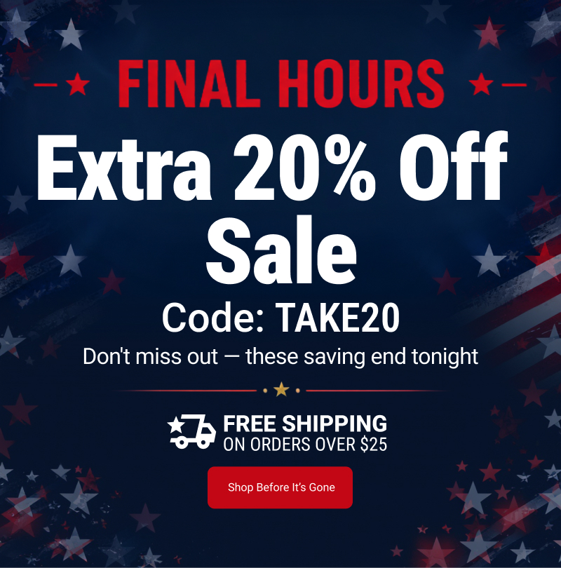 Final hours on extra 20% off sale