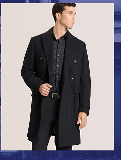 WINTHROP Double Breasted Overcoat