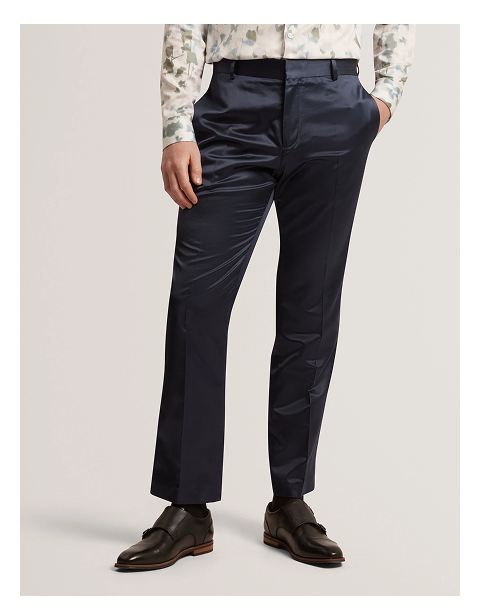 FLUIDT High Shine Straight Fit Tailored Pants