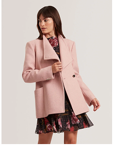 EVIGNA Wool Rich Hourglass Short Wrap Coat