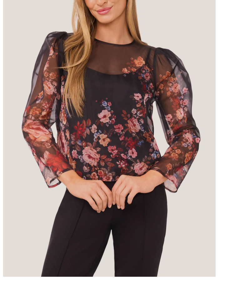 FLORABELLE Organza Blouse
