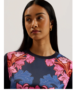 TEANHA Woven Front Printed Jumper