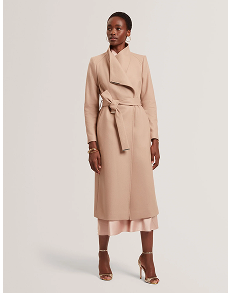 MINDEE Wool Rich Hourglass Longline Wrap Coat