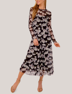 ORCHIDRA Long Sleeve Maxi Dress