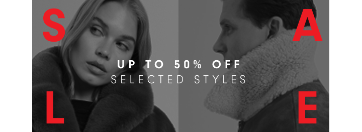 Up to 50% off sale