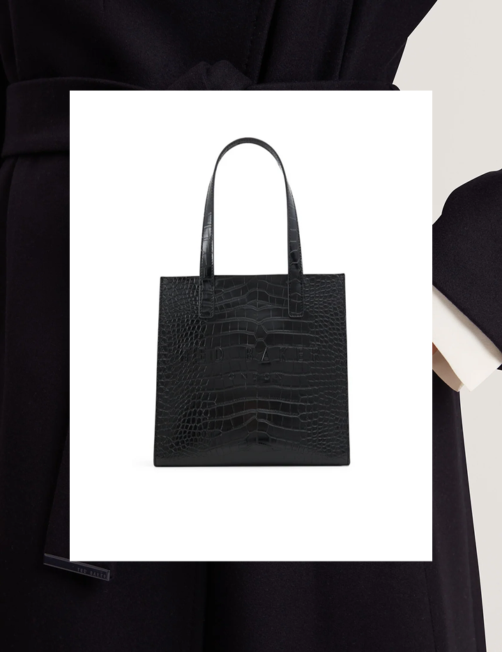 SEACON Croc Texture Small Icon Tote Bag