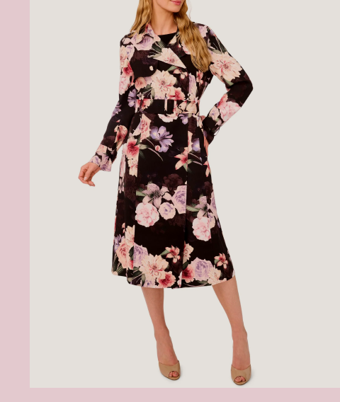 ANASTASIA Printed Trench Coat