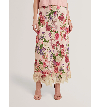 EDITH Lace Trim Skirt