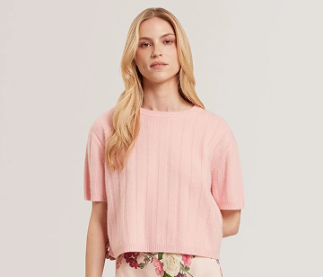 SHERRY Cashmere Rib Pull Over Sweater