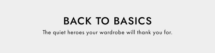 Back to Basics