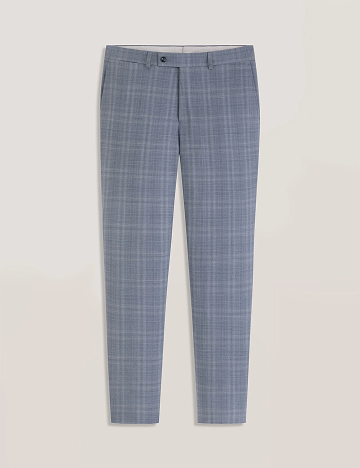 WINTER Soft Check Wool Modern Fit Suit Pants