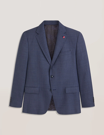 WRIGHT Textured Modern Fit Wool Suit Jacket