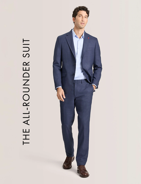 WRIGHT Textured Modern Fit Wool Suit Jacket