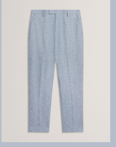 GIVRANT Tailored Linen Blend Slim Fit Pants