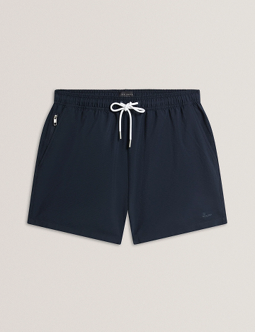 HEFFNER Seersucker Mid-Length Swim Shorts