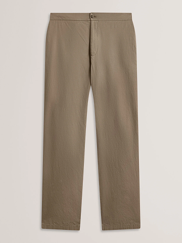 MAURCE Straight Leg Cotton Linen Pants