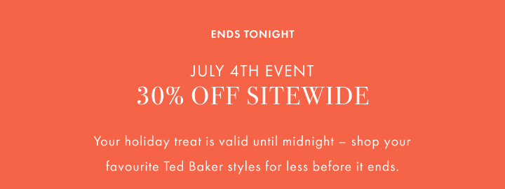 Extra 30% Off Sitewide