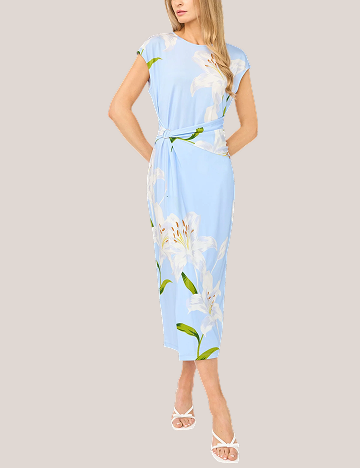 KAITY Lily Print Jersey Bodycon Midi Dress