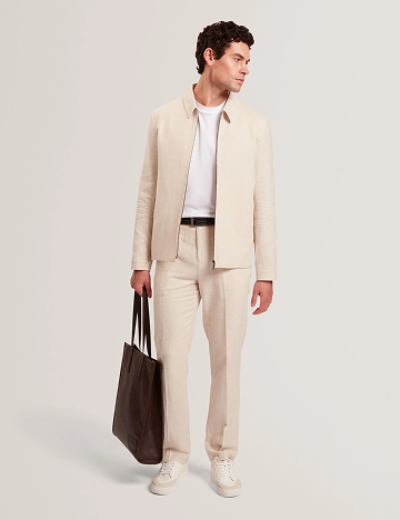 GIVRANT Tailored Linen Blend Slim Fit Pants