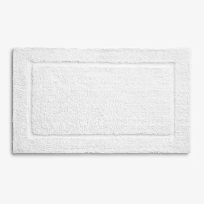 Image of Regal Cotton Bath Rug - White, 17 in. x 24 in., Size 17 x 24