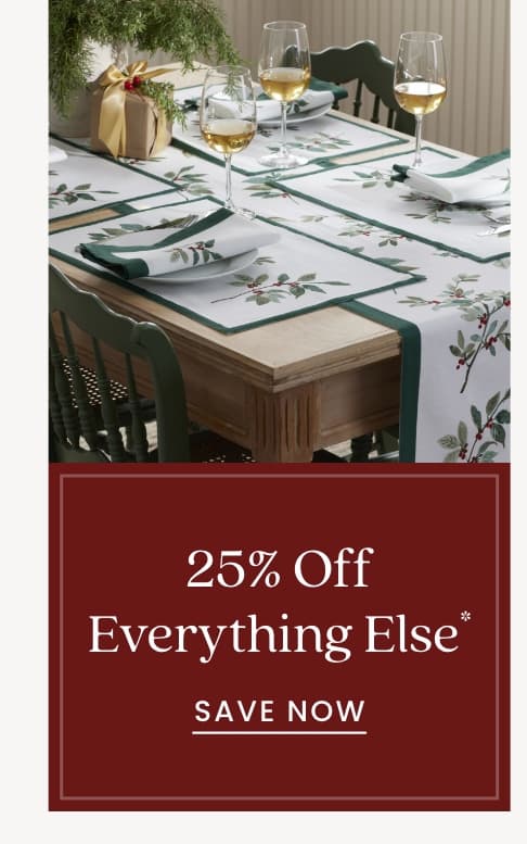 25% Off Everything Else