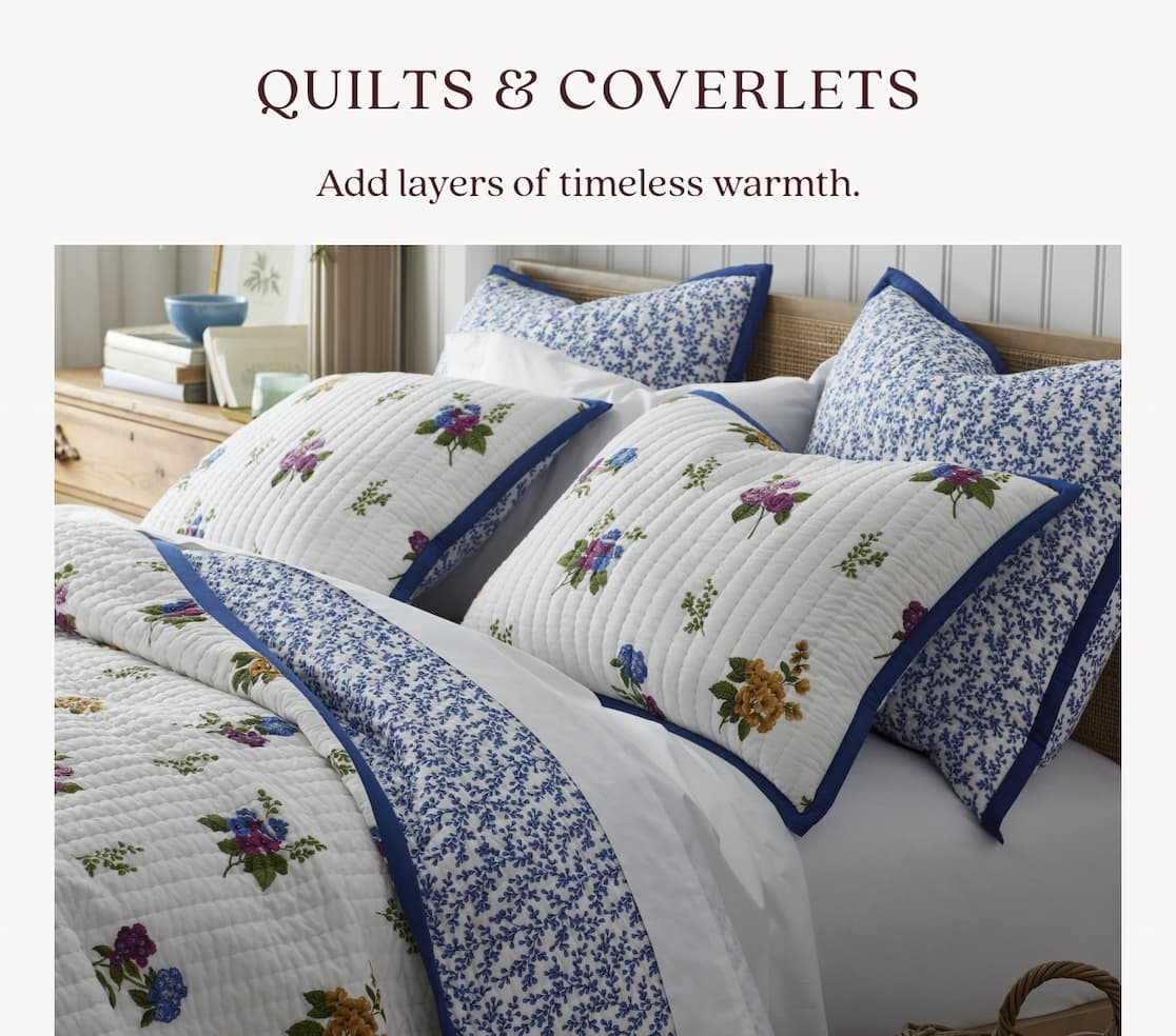 Alden Floral Reversible Quilt