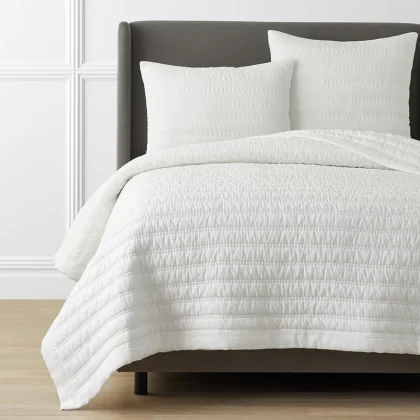 Image of Premium Breathable Washed Linen Solid Quilt