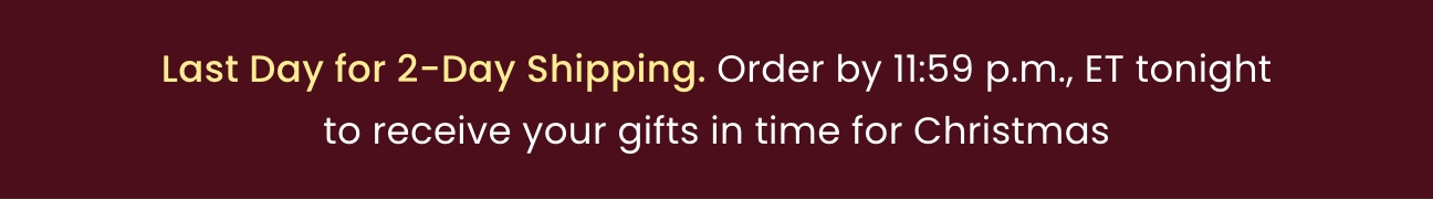 Holiday Shipping