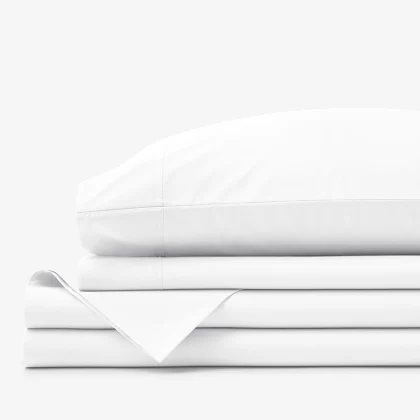Image of Premium Cool Supima® Cotton Percale Deep Pocket Bed Sheet Set