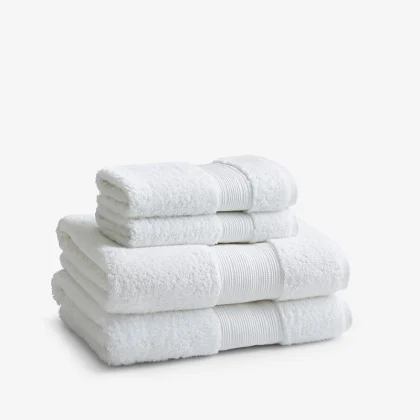 Image of Regal Egyptian Cotton 4-Piece Bath & Hand Towel Set