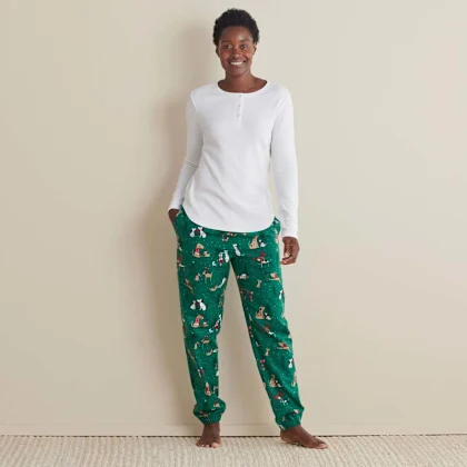 Image of Family Flannel Women's Jogger Pants Pajama Set