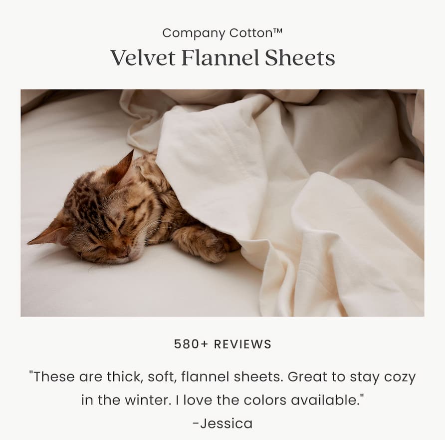 Velvet Flannel Sheets
