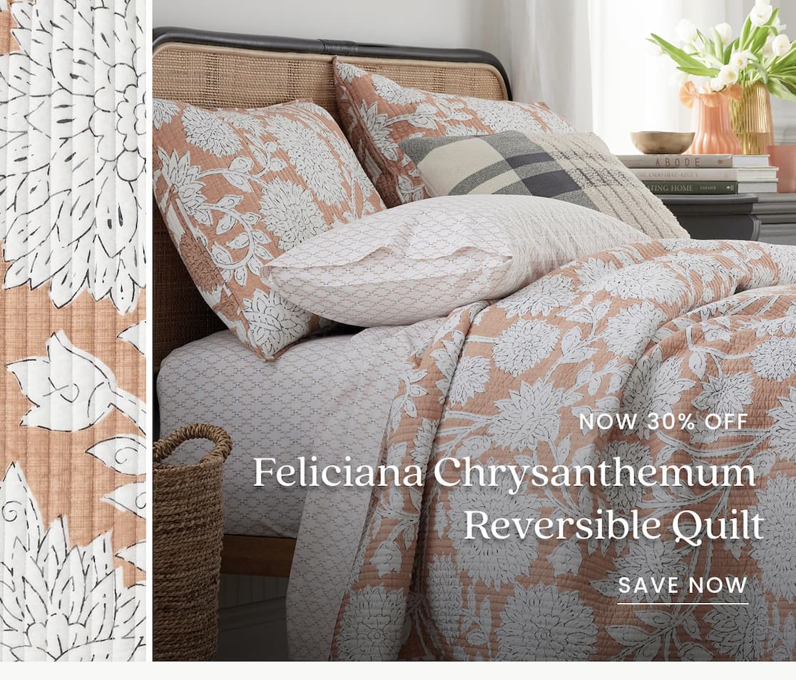 Feliciana Chrysanthemum Reversible Quilt